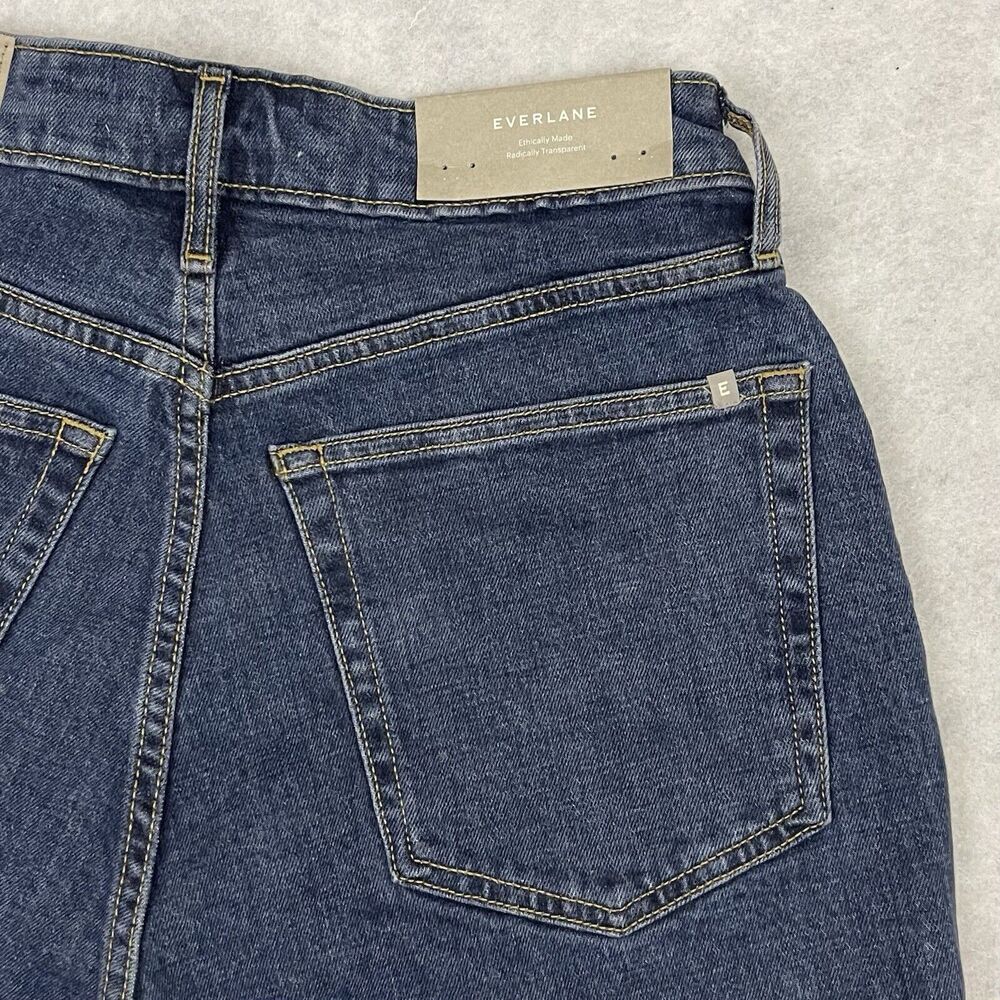 Everlane Dark Blue Straight Leg Jeans - Picture 16 of 16